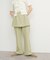『2サイズ展開』スカートレイヤードフレアパンツ