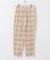 シアーチェックパンツ