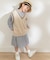 『親子リンク』Vネックニットベスト(KIDS)