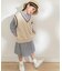 『親子リンク』Vネックニットベスト(KIDS)