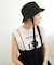 リボン付きキルティングバケットHAT