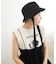 リボン付きキルティングバケットHAT