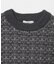 ツイードライク ボーダーニット