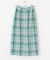 チェックIラインミディスカート