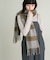 BIGフリンジチェックストール
