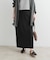 リネン混ニットストレートスカート