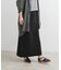 リネン混ニットストレートスカート