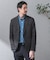『洗濯可／防シワ』LIFE STYLE TAILOR　TRABESTグレンチェックジャケット