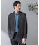 『洗濯可／防シワ』LIFE STYLE TAILOR　TRABESTグレンチェックジャケット