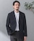 『洗濯可／防シワ』LIFE STYLE TAILOR　TRABESTグレンチェックジャケット