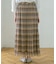 チェック消しプリーツスカート∴