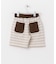 『WEB／一部店舗限定サイズ』ボーダーワッフルショーツ(KIDS)