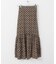 プリントロングティアードスカート
