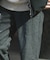 ウールブレンドヘリンボーンタックパンツ