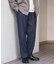 ウールブレンドヘリンボーンタックパンツ