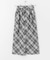 チェックナロースカート