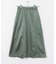 サテンフレアロングスカート
