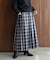 チェックプリーツイージースカート