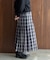 チェックプリーツイージースカート
