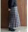 チェックプリーツイージースカート