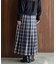 チェックプリーツイージースカート