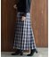 チェックプリーツイージースカート
