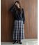 チェックプリーツイージースカート