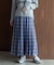 チェックプリーツイージースカート