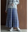 チェックプリーツイージースカート