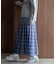 チェックプリーツイージースカート