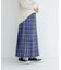 チェックプリーツイージースカート
