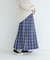 チェックプリーツイージースカート