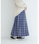 チェックプリーツイージースカート