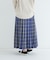 チェックプリーツイージースカート