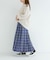 チェックプリーツイージースカート