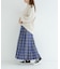 チェックプリーツイージースカート
