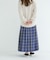 チェックプリーツイージースカート