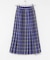 チェックプリーツイージースカート