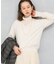 アンチピリングVネックシームレスニット