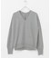 アンチピリングVネックシームレスニット