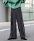 『TALLサイズ／WEB限定』ウールライクダブルタックワイドパンツ