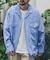 『別注』ELY×Sonny Label　開襟シャンブレーシャツ
