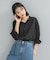 クールタッチセミシアーフリルブラウス