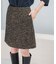 ウール混ループツイードミニスカート