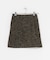 ウール混ループツイードミニスカート