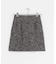 ウール混ループツイードミニスカート
