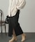 ウールライクジャージタイトスリットスカート