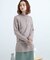 リブハイネックカシュクールトップ
