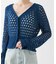 スパンコールメッシュカーディガン