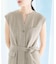 リネンライクレイヤードワンピース